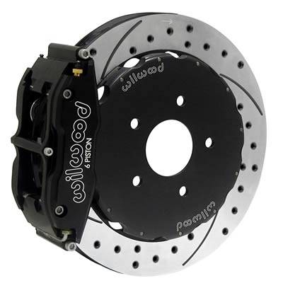 Wilwood - 2006-2007 Mitsubishi Evolution IX Wilwood Superlite 6R Front Big Brake Kit (Platinum E/Drilled)