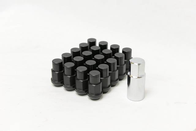 Rays - Rays Duralumin Lug Nuts Set 42MM 12x1.50 16 Lug 4 Lock Set (20pc) - Black