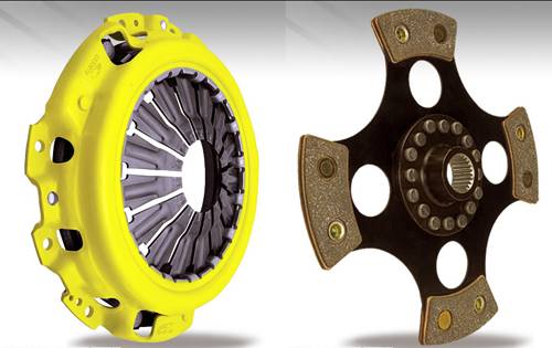 ACT - 1994-1997 Honda Del Sol VTEC ACT Heavy Duty Pressure Plate w/ Solid Hub (4 Pad) Disk Clutch Kit
