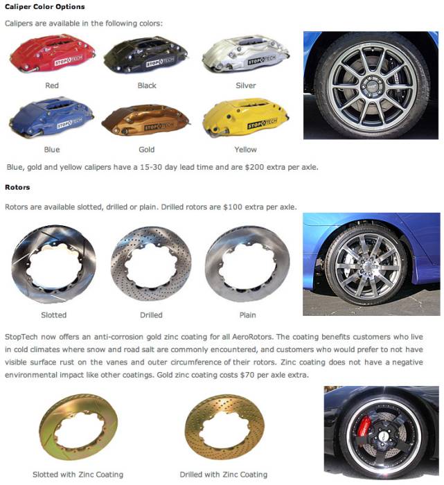 StopTech - 2003-2005 Mitsubishi Evolution VIII StopTech Big Brake Kit (Front)