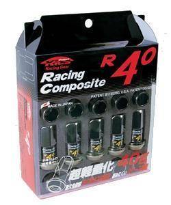 Project Kics - Project Kics R40 Lug Nuts 12X1.25 20pc - Black
