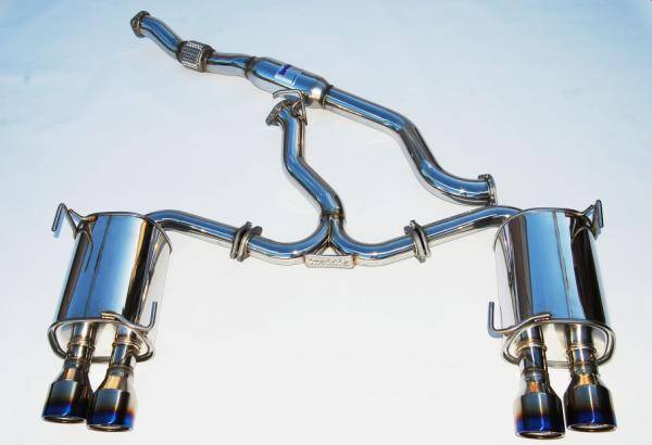 Invidia - 2011-2014 Subaru STI Sedan Invidia Q300 Rolled Titanium Tip Cat-Back Exhaust
