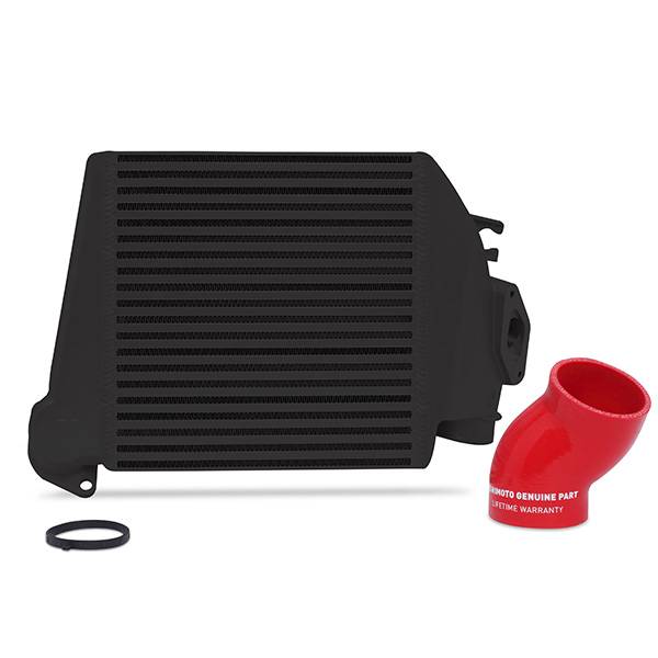 Mishimoto - 2004-2009 Subaru Legacy GT Mishimoto Top-Mount Intercooler - Black/Red Hose