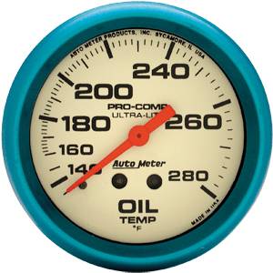 Auto Meter - Auto Meter Ultra-Nite 2 5/8- Mechanical Oil Temperature - 140 - 280 deg. F-