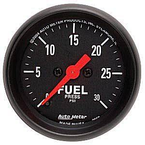 Auto Meter - Auto Meter Z-Series 2 1/16- Full Sweep Electric Fuel Pressure - 0 - 30 PSI
