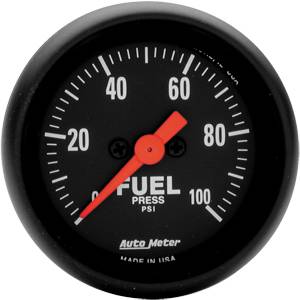 Auto Meter - Auto Meter Z-Series 2 1/16- Full Sweep Electric Fuel Pressure - 0-100 PSI