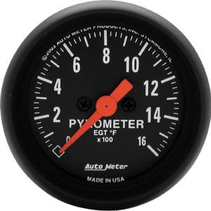 Auto Meter - Auto Meter Z-Series 2 1/16- Full Sweep Electric Pyrometer - 0 - 1600 deg. F -