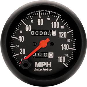 Auto Meter - Auto Meter Z-Series 3 3/8- In-Dash Speedometer - 160 MPH-