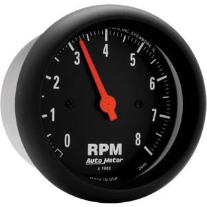 Auto Meter - Auto Meter Z-Series 3 3/8- In-Dash Tachometer - 8000 RPM