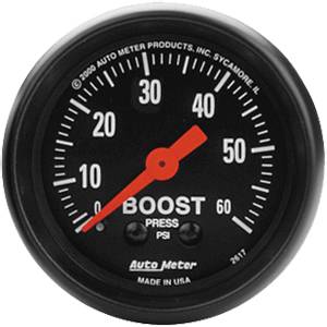 Auto Meter - Auto Meter Z-Series 2 1/16- Mechanical Boost - 0-60 PSI