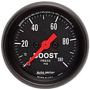 Auto Meter - Auto Meter Z-Series 2 1/16- Mechanical Boost - 0-100 PSI