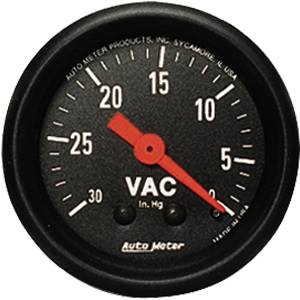 Auto Meter - Auto Meter Z-Series 2 1/16- Mechanical Vacuum - 30 In. Hg.