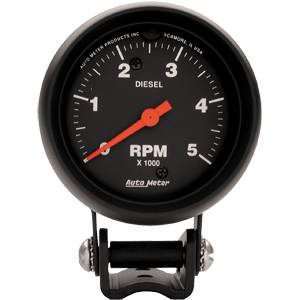 Auto Meter - Auto Meter Z-Series 2 5/8- Pedestal Mount Tachometer - 5000RPM