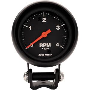 Auto Meter - Auto Meter Z-Series 2 5/8- Pedestal Mount Tachometer - 4000 RPM