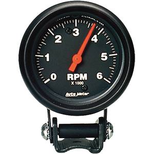 Auto Meter - Auto Meter Z-Series 2 5/8- Pedestal Mount Tachometer - 6000 RPM