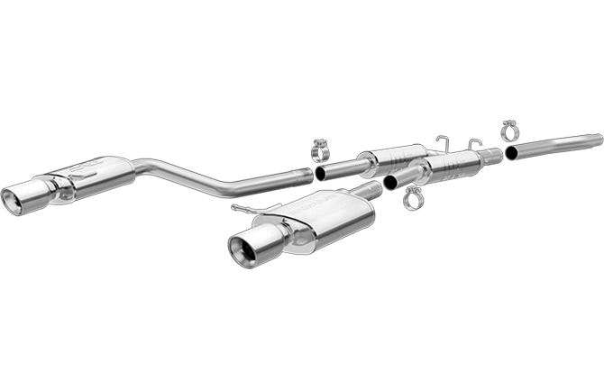 Magnaflow - 2006-2008 Audi A4 2.0T Quattro MagnaFlow Touring Series Stainless Cat-Back Exhaust System