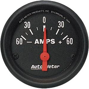 Auto Meter - Auto Meter Z-Series 2 1/16 - Short Sweep Electric Ammeter - 60-0-60 amps
