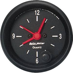 Auto Meter - Auto Meter Z-Series 2 1/16- Short Sweep Electric Clock