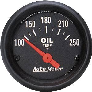 Auto Meter - Auto Meter Z-Series 2 1/16 - Short Sweep Electric Oil Temperature - 100 - 250 deg. F
