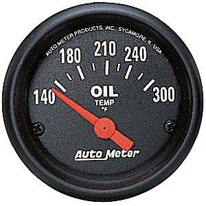 Auto Meter - Auto Meter Z-Series 2 1/16 - Short Sweep Electric Oil Temperature - 140 - 300 deg. F