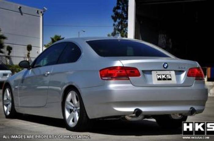 HKS - HKS 07-08 BMW 335i Coupe Only Legamax Hi-Power Dual SOS304 Ti-Tip Catback Exhaust 31013-BG001