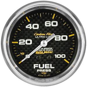 Auto Meter - Auto Meter Auto Meter Carbon Fiber 2 5/8" Mechanical Fuel Pressure - 0-100 PSI -