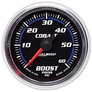 Auto Meter - Auto Meter Cobalt 2 1/16- Full Sweep Electric Boost - 0 - 60 PSI