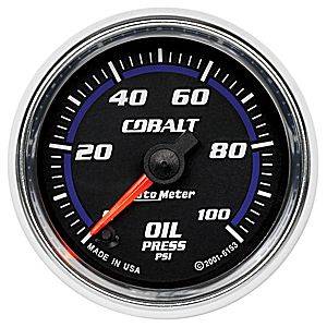 Auto Meter - Auto Meter Cobalt 2 1/16- Full Sweep Electric Oil Pressure - 0 - 100 PSI+ACI-