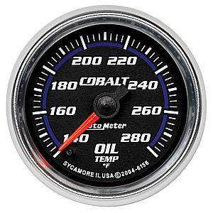 Auto Meter - Auto Meter Cobalt 2 1/16- Full Sweep Electric Oil Temperature - 140 - 280 deg. F