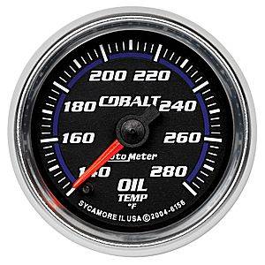Auto Meter - Auto Meter Cobalt 2 1/16- Full Sweep Electric Oil Temperature - 140 - 280 deg. F