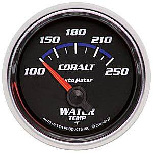 Auto Meter - Auto Meter Cobalt 2 1/16- Short Sweep Electric Water Temperature - 100-250 deg. F
