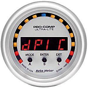 Auto Meter - Auto Meter Ultra-Lite 2 1/16- Digital D-PIC -2G - +//0-