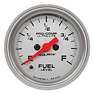 Auto Meter - Auto Meter Ultra-Lite 2 1/16- Full Sweep Electric Fuel Level - 0-280 ohm Adjustable Scale