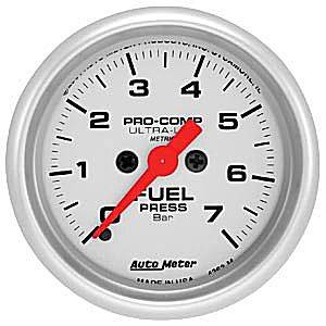 Auto Meter - Auto Meter Ultra-Lite 2 1/16" Full Sweep Electric Fuel Pressure - 0 - 7 Bar