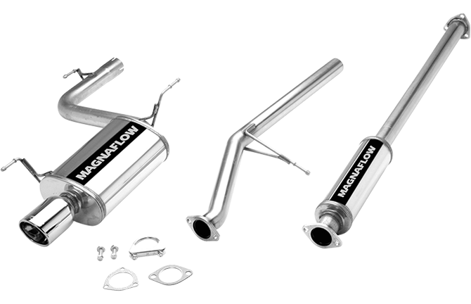 Magnaflow - 1998-2002 Honda Accord 4cyl Sedan MagnaFlow Stainless Cat-Back Exhaust System