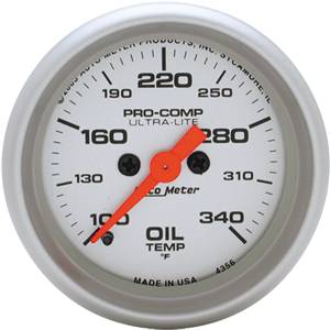 Auto Meter - Auto Meter Ultra-Lite 2 1/16- Full Sweep Electric Oil Temperature - 100 - 340+//0Aug-F