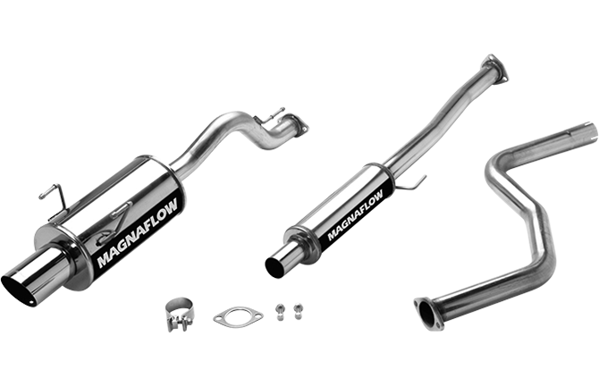 Magnaflow - 1994-2001 Acura Integra GS-R Hatchback MagnaFlow Stainless Cat-Back Exhaust System