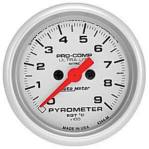 Auto Meter - Auto Meter Ultra-Lite 2 1/16" Full Sweep Electric Pyrometer - 0 - 900 deg. C