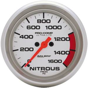 Auto Meter - Auto Meter Ultra-Lite 2 5/8- Full Sweep Electric Nitrous Pressure - 0 - 1600 PSI