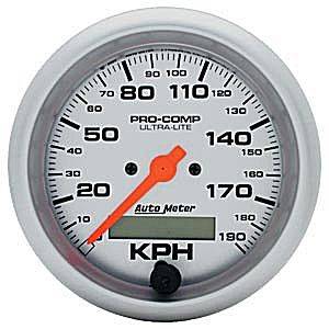 Auto Meter - Auto Meter Ultra-Lite 3 3/8" In-Dash Speedometer - 190 KPH