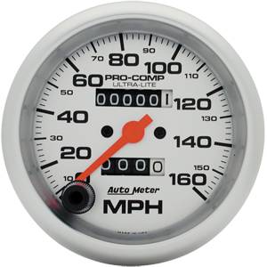 Auto Meter - Auto Meter Ultra-Lite 3 3/8- In-Dash Mechanical Speedometer - 160 MPH
