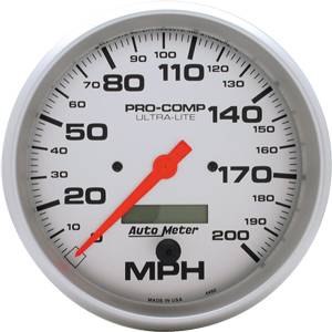Auto Meter - Auto Meter Ultra-Lite 5- In-Dash Speedometer - 200 MPH