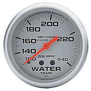 Auto Meter - Auto Meter Ultra-Lite 2 5/8- Liquid Filled Mechanical Water Temperature - 120 deg. - 240 deg. F