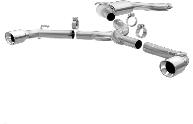 Magnaflow - 2010-2014 Volkswagen Golf GTI MagnaFlow Touring Series Stainless Cat-Back Exhaust System