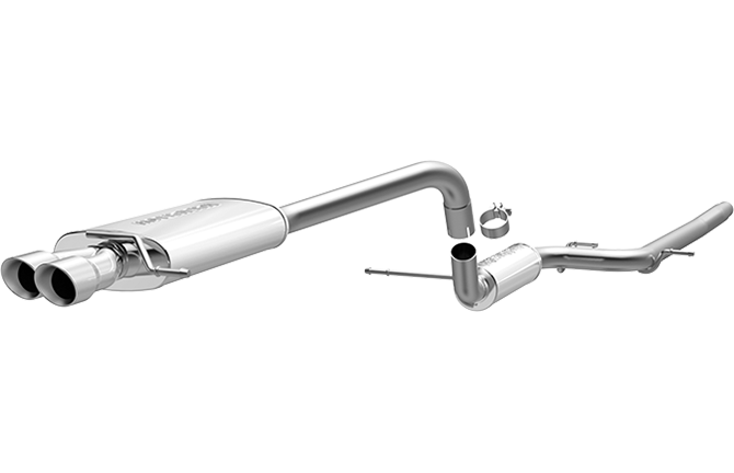 Magnaflow - 2011 Volkswagen Jetta GLI MagnaFlow Touring Series Stainless Cat-Back Exhaust System