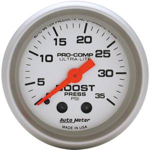Auto Meter - Auto Meter Ultra-Lite 2 1/16- Mechanical Boost - 35 PSI