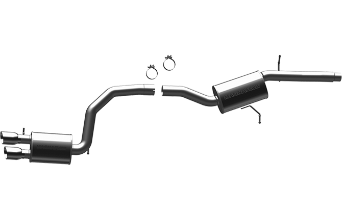 Magnaflow - 2009-2015 Audi A4 2.0T FWD MagnaFlow Touring Series Stainless Cat-Back Exhaust System