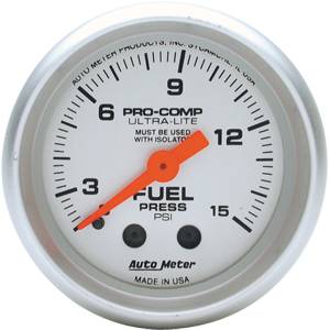 Auto Meter - Auto Meter Ultra-Lite 2 1/16- Mechanical Fuel Pressure - 0-15 PSI