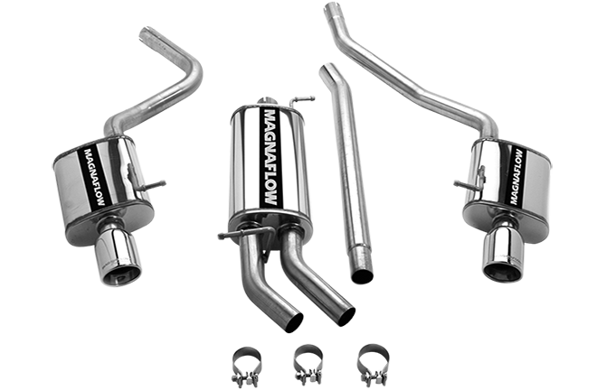 Magnaflow - 2002-2005 Audi A4 4cyl FWD MagnaFlow Touring Series Stainless Cat-Back Exhaust System