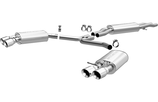 Magnaflow - 2010-2015 Audi S4 MagnaFlow Touring Series Stainless Cat-Back Exhaust System